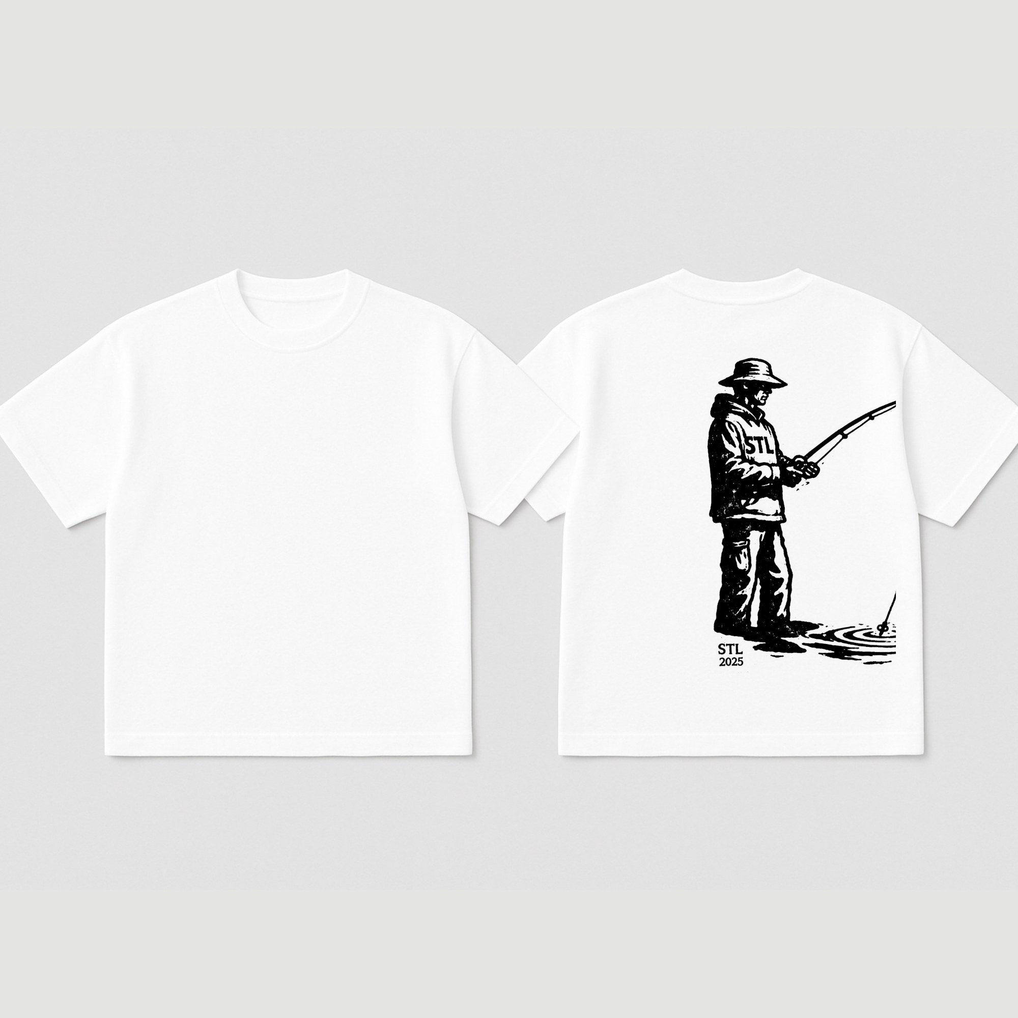 Fisher-STL white oversized T-Shirt