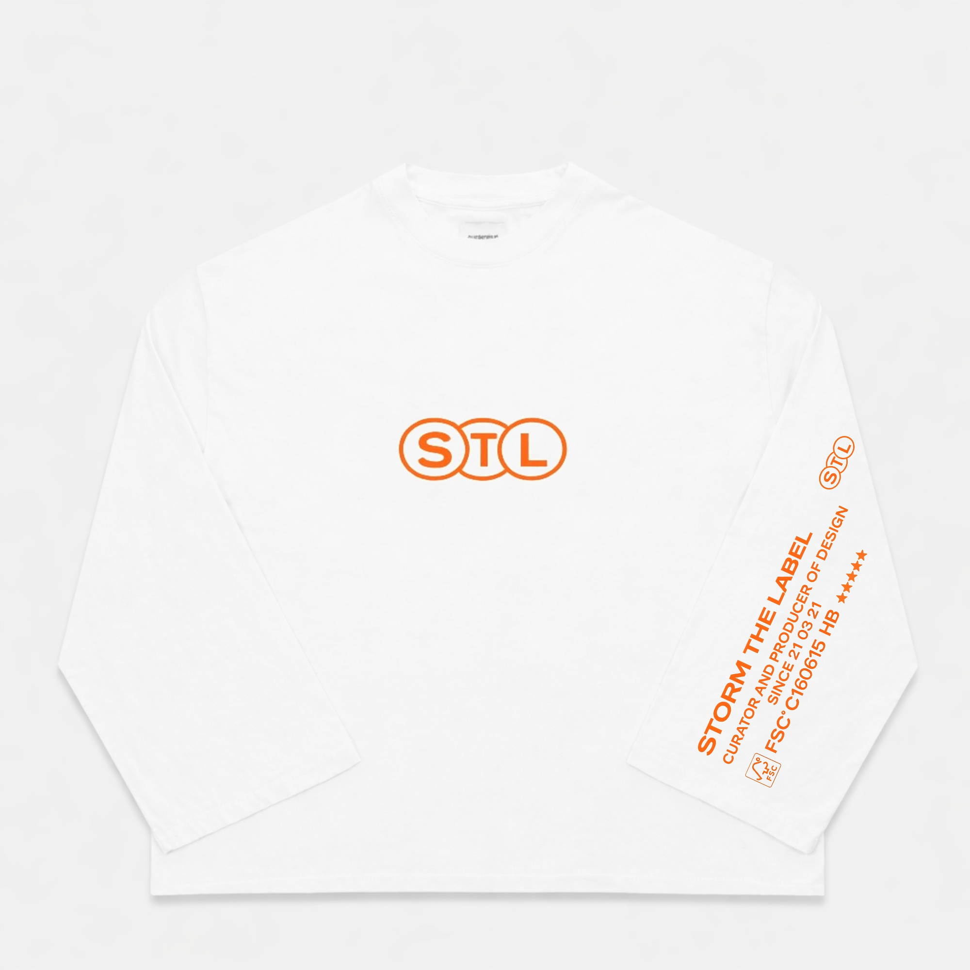 Longsleeve Oversized STL orange