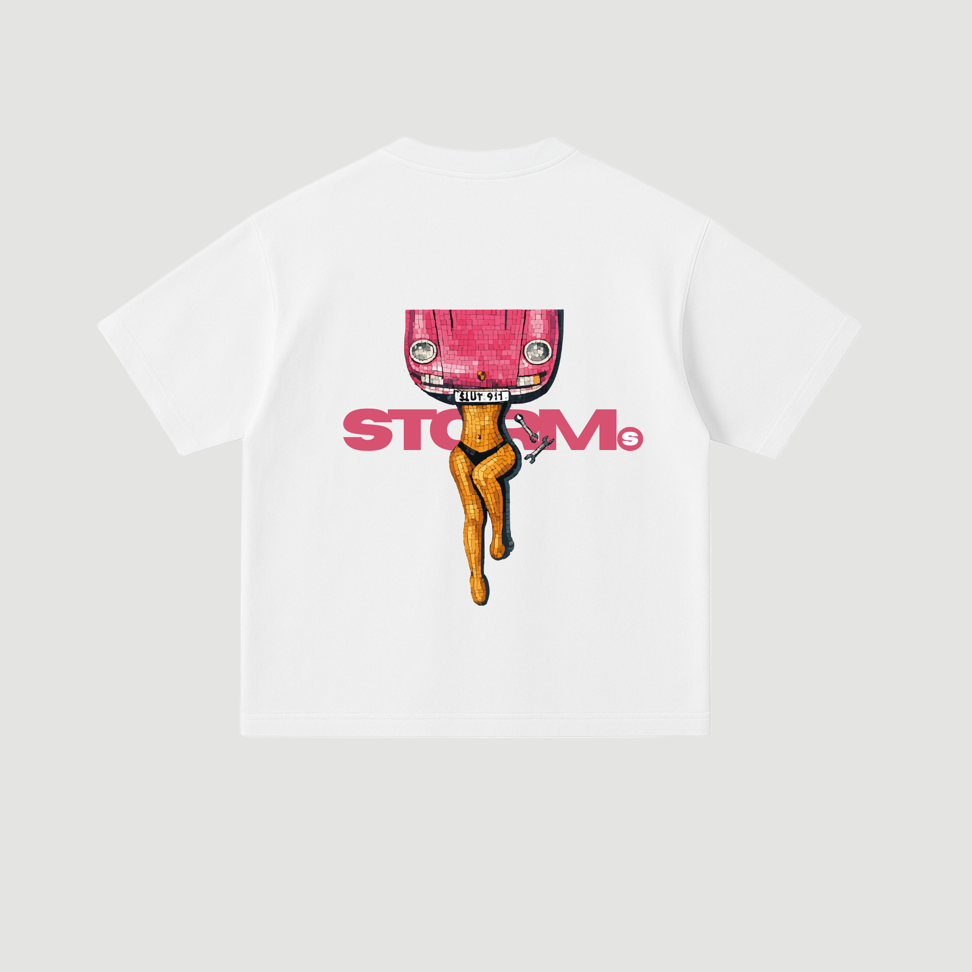 STORM 911 White oversized T-shirt