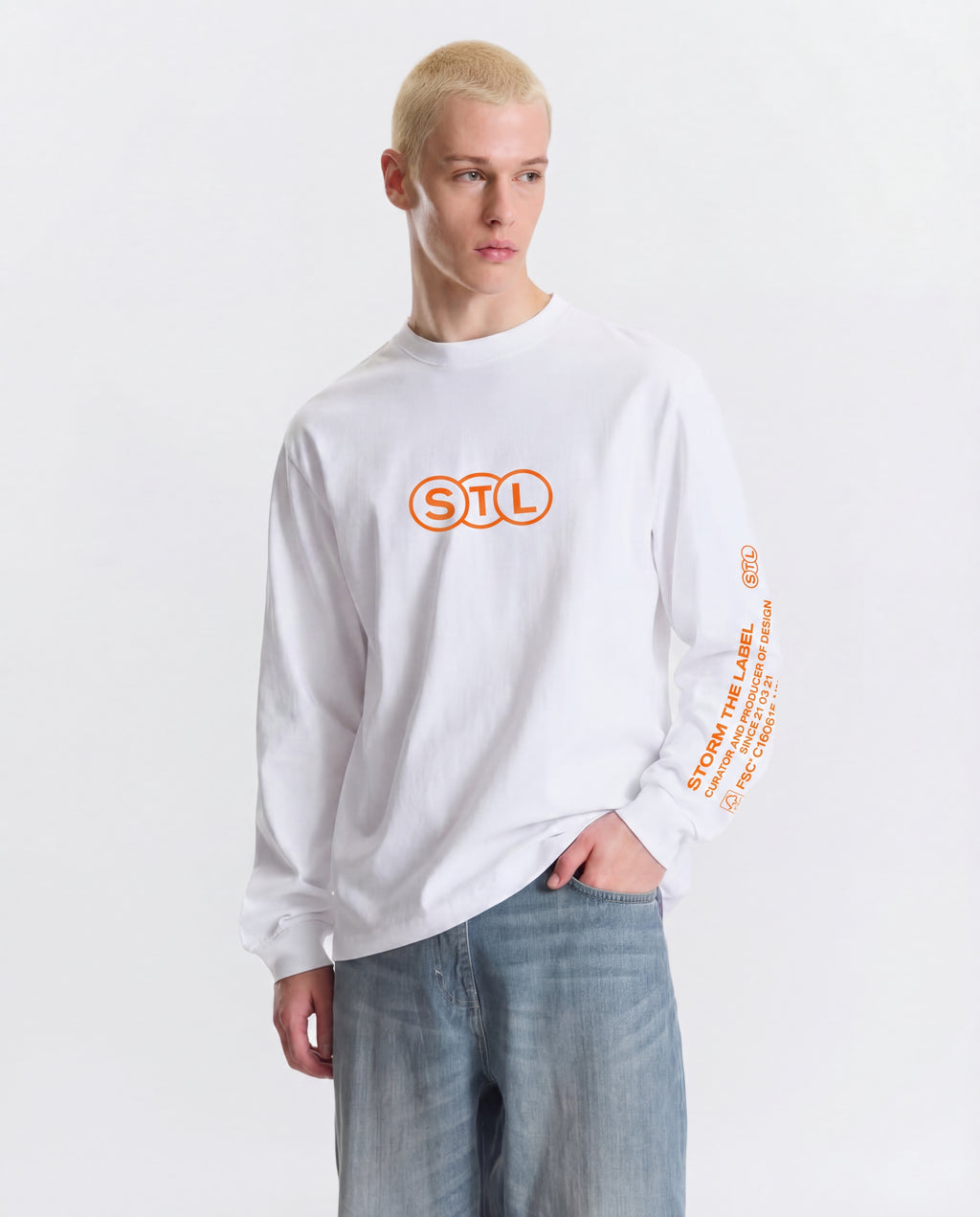 Longsleeve Oversized STL orange